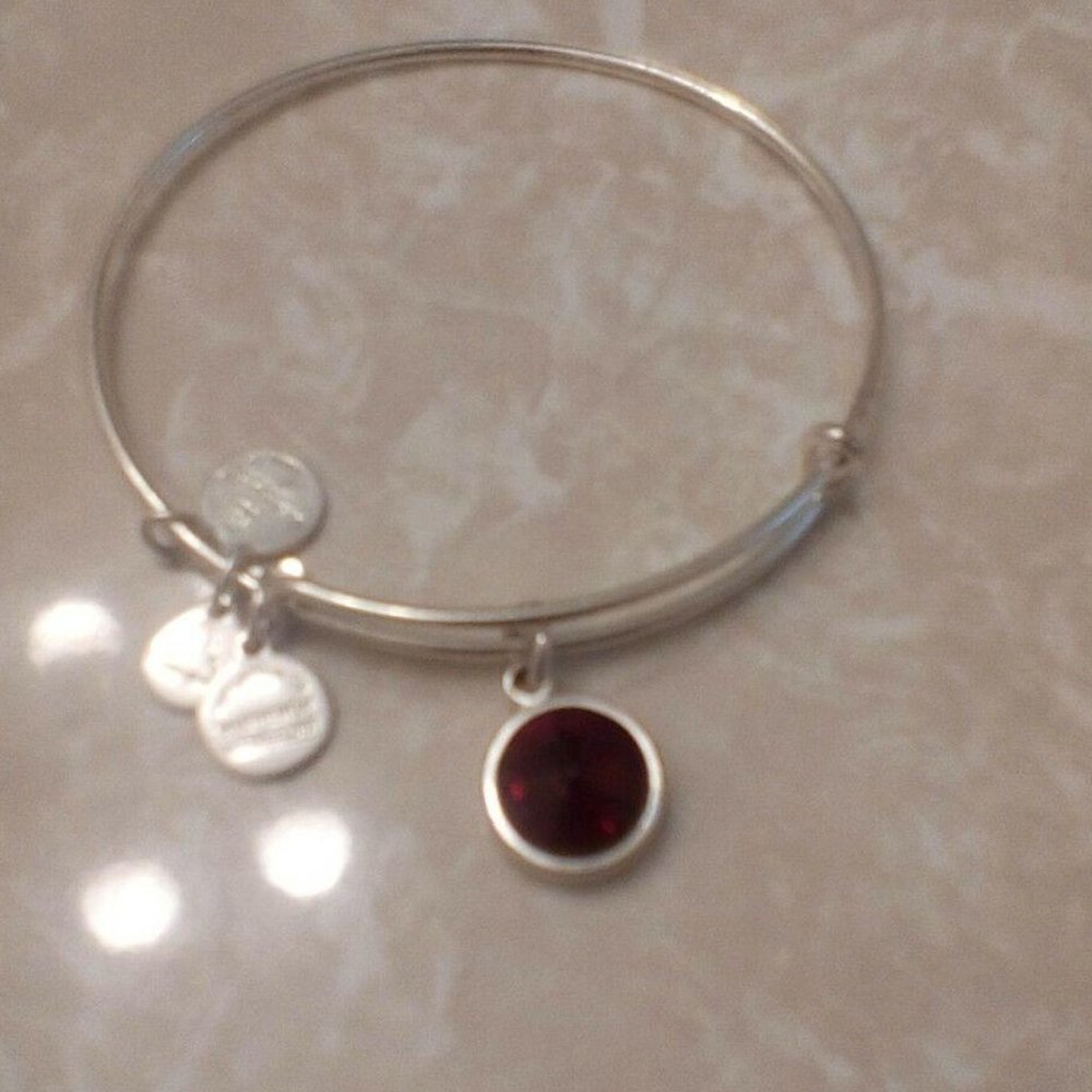 Alex & Ani Ruby Red July Birthstone Bracelet